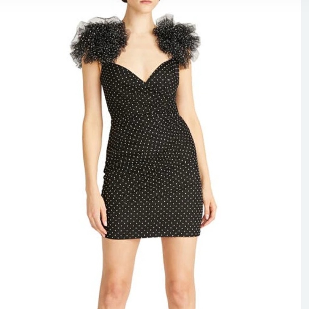 ML Monique Lhuillier Peyton Polka Dot tulle dressNWT - Picture 3 of 13